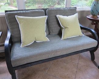 Lightweight Cast Aluminum Patio Loveseat