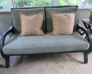 Lightweight Cast Aluminum Patio Loveseat