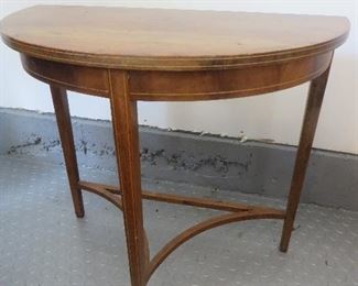 Demilune Mahogany Table