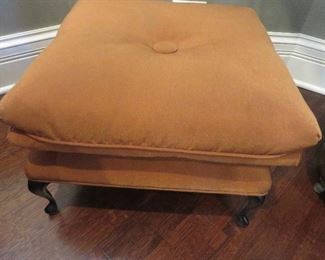 Iron Footstool with Pillow Top