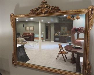 Vintage Ornate Gold Wall Mirror