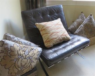 Vintage Barcelona Chair Assortment of Pillows
