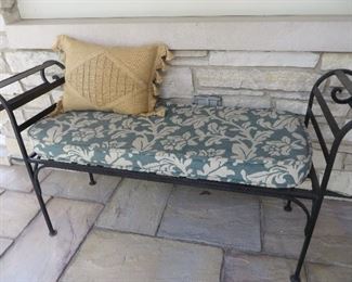 Garden Bench Rolled Arms