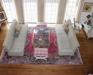 Fantastic color Kirmin rug, 9’6” X 13’ 7”