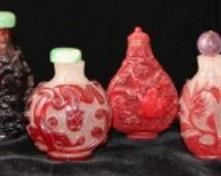 Carved snuff bottles