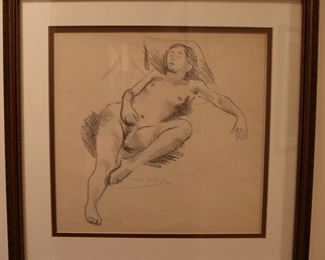 Original Moses Soyer Graphite