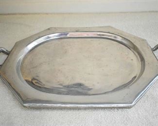 LARGE PEWTER TRAY