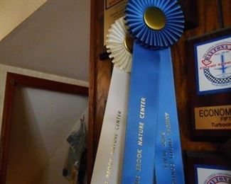 Winning Ribbons for Cars, Photographs, Plaques 