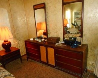 Mid Century Lane Furniture Low Boy Double Mirror $150