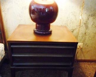 Mid Century Lane Furniture Occasional Table with 2 drawers $55