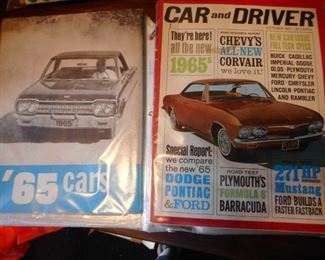BINDER FILLED with Vintage Car Magazines..SOLD ALL TOGETHER 
