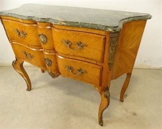 Antique Marble Top Vanity Dresser