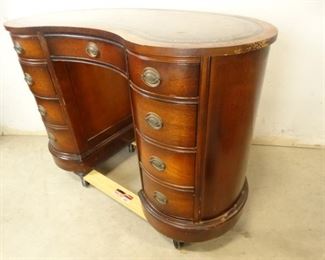Leather top desk
