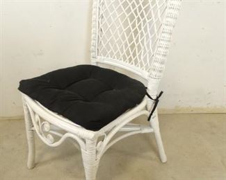 White Wicker Seat