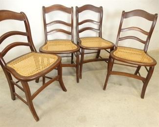 Wicker Seat Dining Room Chair Set