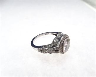 Size 8 - Intricately Designed 925 Sterling Silver Ring