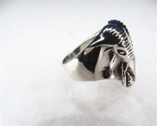 Size 10 - Sterling Silver Elephant Ring