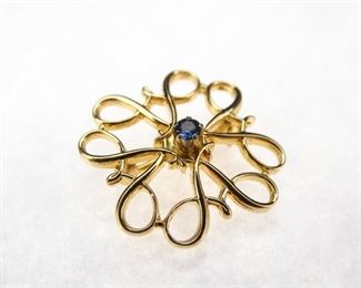 Designers WireFrame Clover Lapel Pin