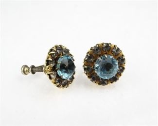 GoldColored Screwback Fashion Earrings