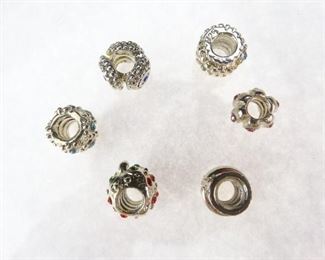 Sterling Silver Gemstone PandoraLike Beads