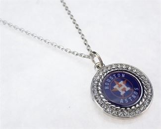 Sterling Silver Houston Astros Pendant Necklaces
