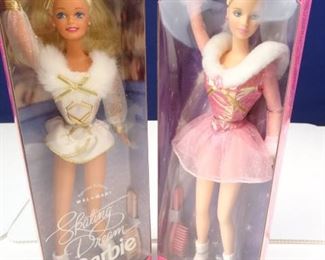 1996 WalMart Skating Dream Special Edition  1998 WalMart Jewel Skating Special Edition Dolls