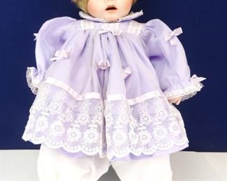 Purple Top Porcelain Baby Doll
