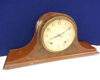 Seth Thomas Vintage Wooden Mantle Clock with Pendulum