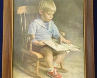 Framed Young Reader Print