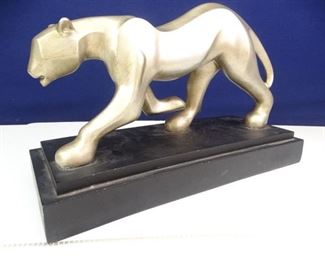 Wooden Panther Statue