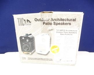 Outdoor, Architectural Patio Speakers, White