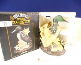 Ezra Brooks Wildlife Series Canadian Loon Decanter