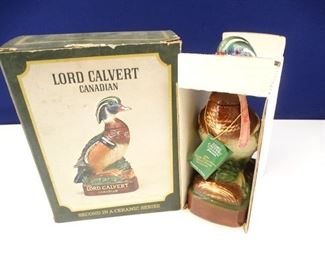 Lord Calvert Canadian Whiskey Duck Decanter