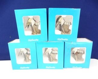 Ski Country Bourbon Whiskey Bird Decanters