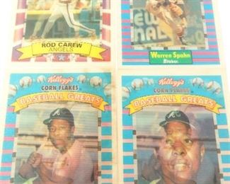 Vintage, Holographic Kellogg's Baseball Greats Cards