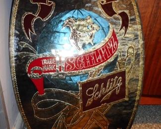 Schlitz Adverting Mirror Oval