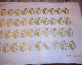 George Briard Table Linen Mid Century