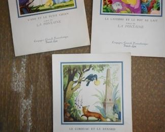 Set of 8, One side French One side English in the Menu