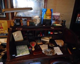 OFFICE!! Advertising Mirrors , Desk Items, Mid Century Desk Lamp,