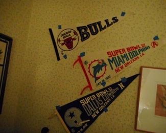 Vintage pennants 1972 Super Bowl Champ Dallas Cowboys