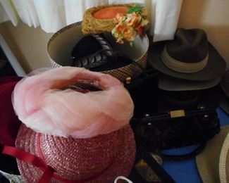 Vintage Hats. Marshall Field, Saks, Christina dior