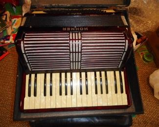 Vintage Horner Verdi II Accordion and Case
