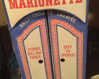 Push Button Bozo the Clown Marionette in Original Box