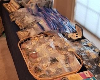 Costume jewelry, watches, Zippo lighters, pocket knives, more.