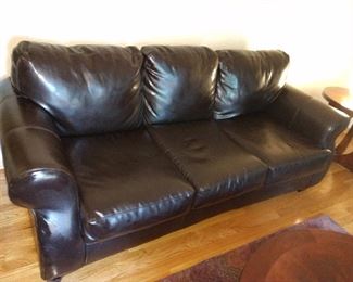 Leather sofas. Pair or one at a time. Great stitching. $450 each. 