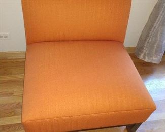 Orange chair , matches sofa. $225
