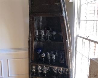 Book Shelf Fashioned from Chinese Junk Boat