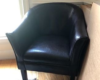 Black Leather Chair - Like New