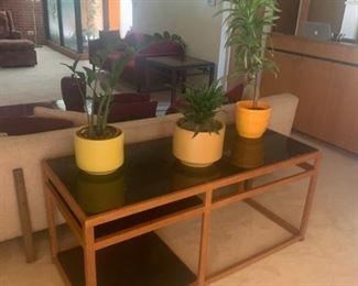 Dunbar Side Table Blackened Glass 1960's Asking $4500.00 Please view Marketplace sale this has changed to online only