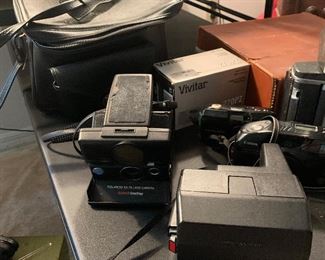 Lots of vintage cameras